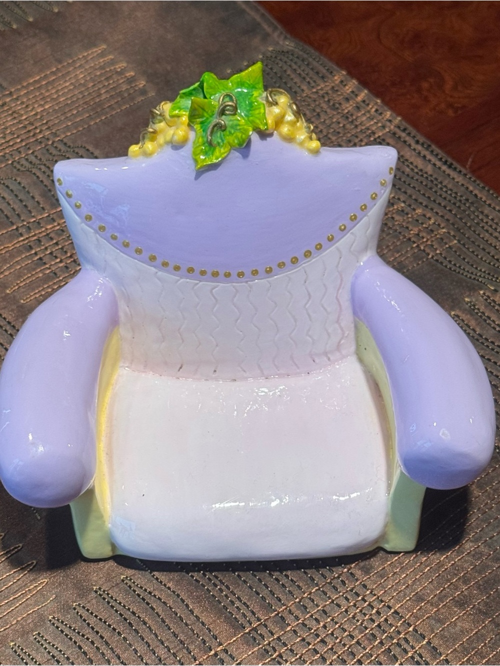 Vintage Signed Serge Ceramic Accent Chair